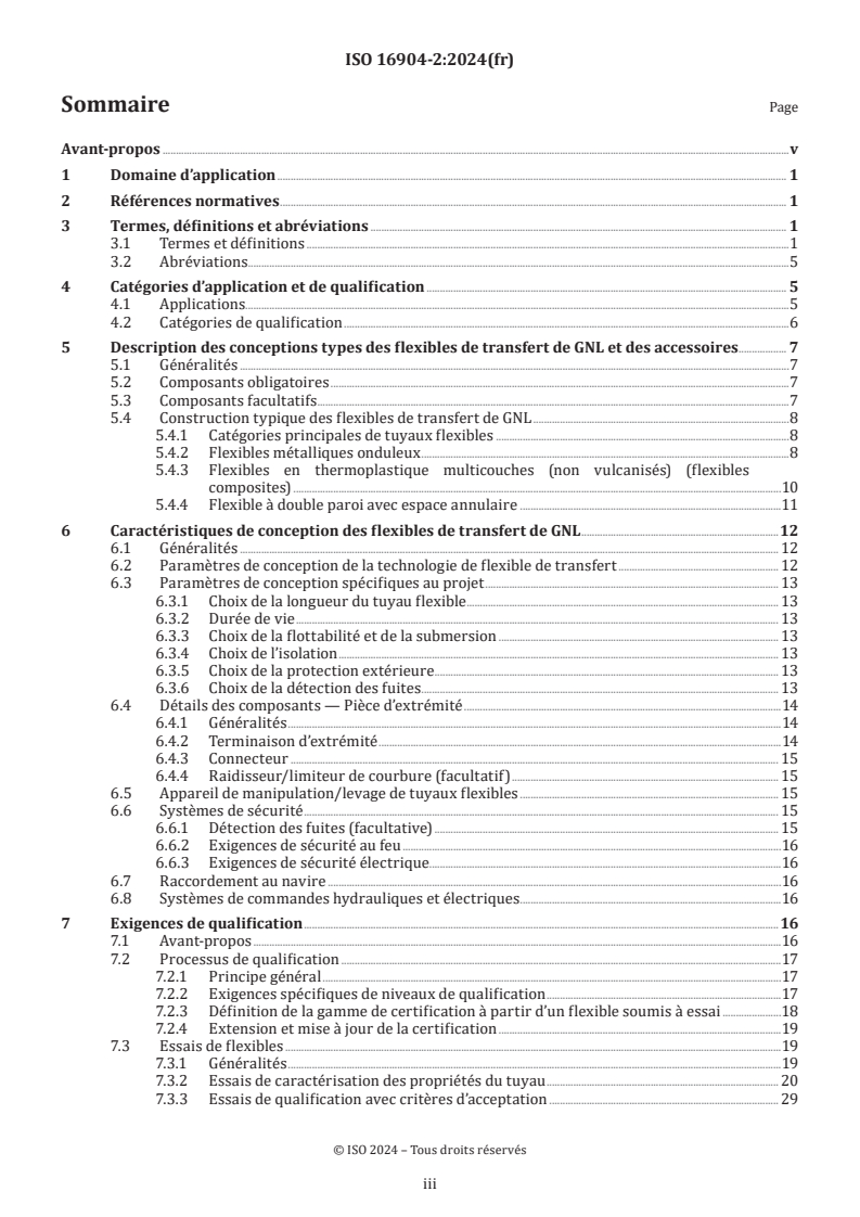 ISO 16904-2:2024 - Installations et équipements de gaz naturel liquéfié — Conception et essais des systèmes de transfert marins — Partie 2: Conception et essais des flexibles de transfert
Released:30. 01. 2024