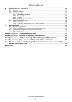 ISO 16904-2:2024 ISO 16904-2:2024 - Installation and equipment for liquefied natural gas — Design and testing of marine transfer systems — Part 2: Design and testing of transfer hoses
Released:30. 01. 2024 - Page 4 preview