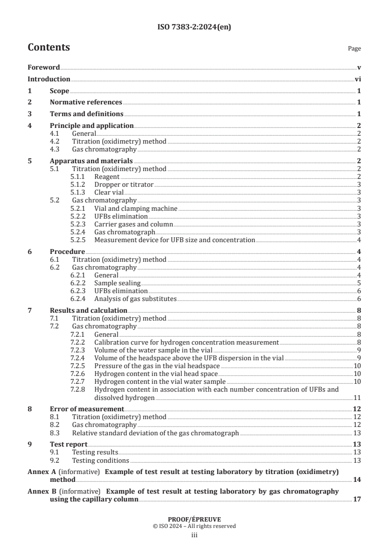 ISO/PRF 7383-2 - Fine bubble technology — Evaluation method for determining gas content in fine bubble dispersions in water — Part 2: Hydrogen content
Released:14. 05. 2024