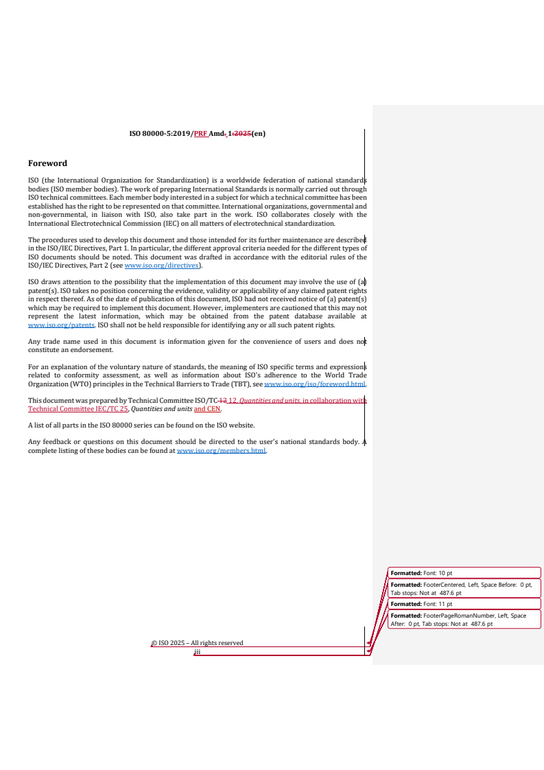 REDLINE ISO 80000-5:2019/PRF Amd 1 - Quantities and units — Part 5: Thermodynamics — Amendment 1
Released:26. 03. 2025