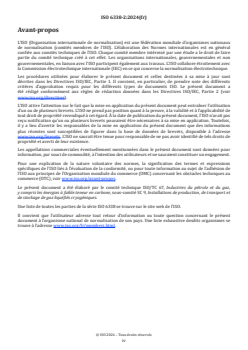 ISO 6338-2:2024 - Calcul des émissions de gaz à effet de serre (GES) dans la chaîne gaz naturel liquéfié (GNL) — Partie 2: Production du gaz naturel et transport à l’usine GNL
Released:15. 08. 2024 - Page 4 preview