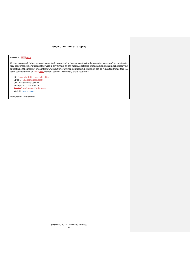 REDLINE ISO/IEC PRF 29158 - Automatic identification and data capture techniques — Bar code symbol quality test specification — Direct part mark (DPM)
Released:30. 01. 2025