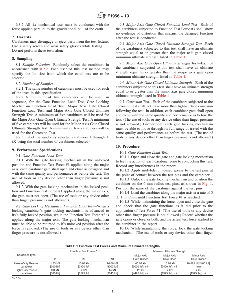 ASTM F1956-13 - Standard Specification for  Rescue Carabiners