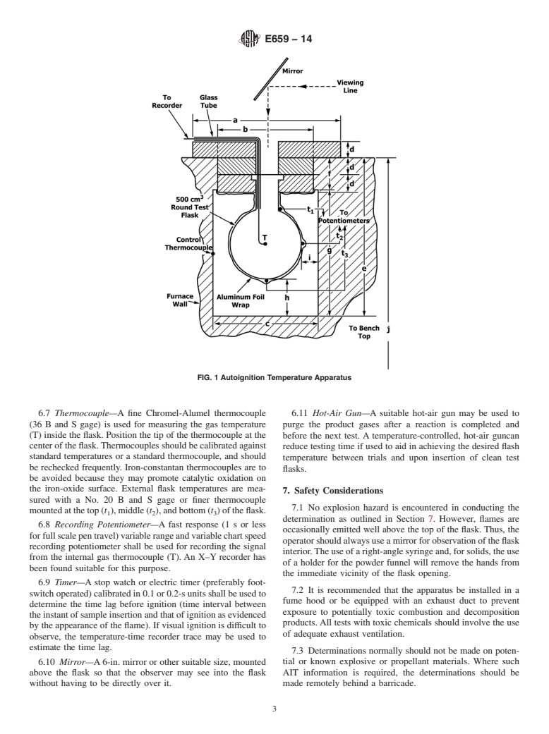 ASTM E659-14 - Standard Test Method for  Autoignition Temperature of Liquid Chemicals