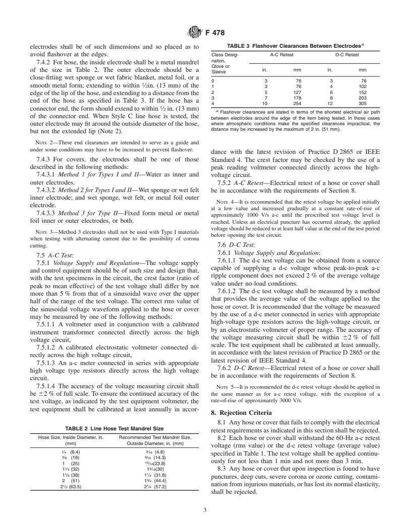 ASTM F478-92(1999) - Standard Specification for In-Service Care of Insulating Line Hose and Covers