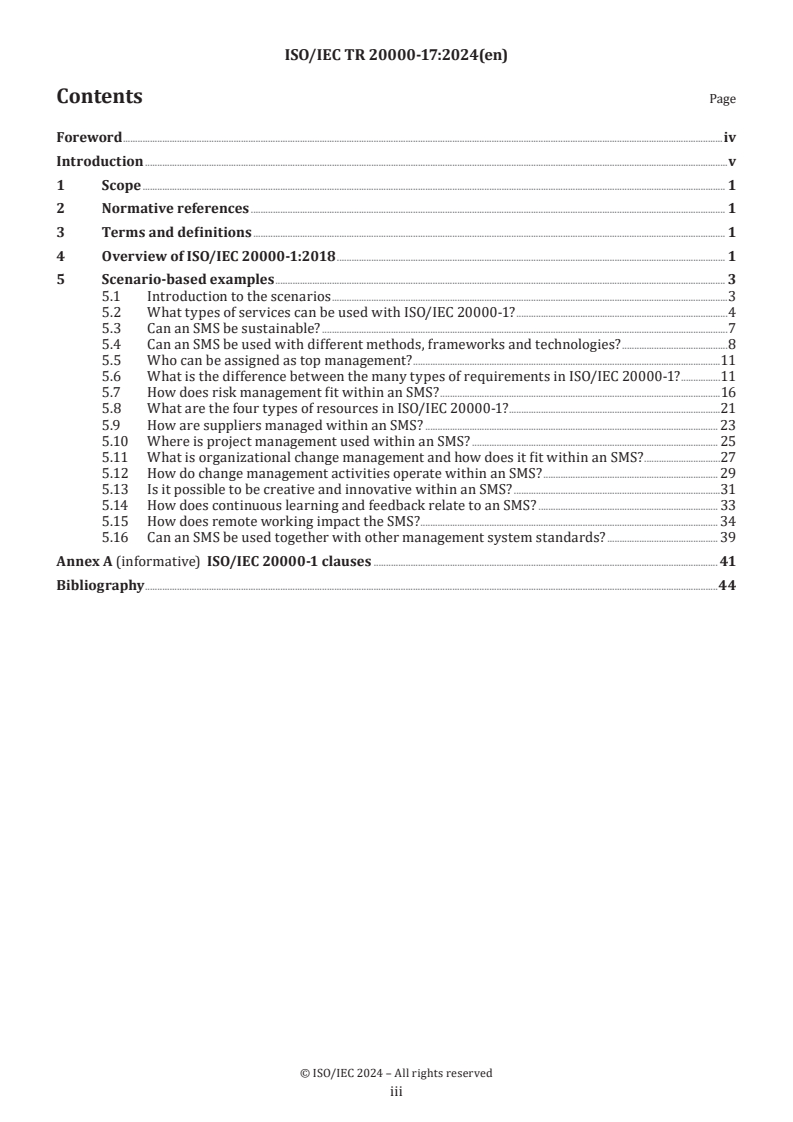 ISO/IEC TR 20000-17:2024 - Information technology — Service management — Part 17: Scenarios for the practical application of service management systems based on ISO/IEC 20000-1:2018
Released:16. 10. 2024