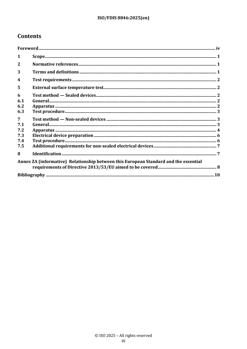 REDLINE ISO/FDIS 8846 - Small craft — Electrical devices — Protection against ignition of surrounding flammable gases
Released:16. 05. 2025