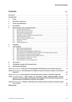 ISO 20759:2023 - Traditional Chinese medicine — Artemisia argyi leaf
Released:6. 12. 2023 - Page 3 preview