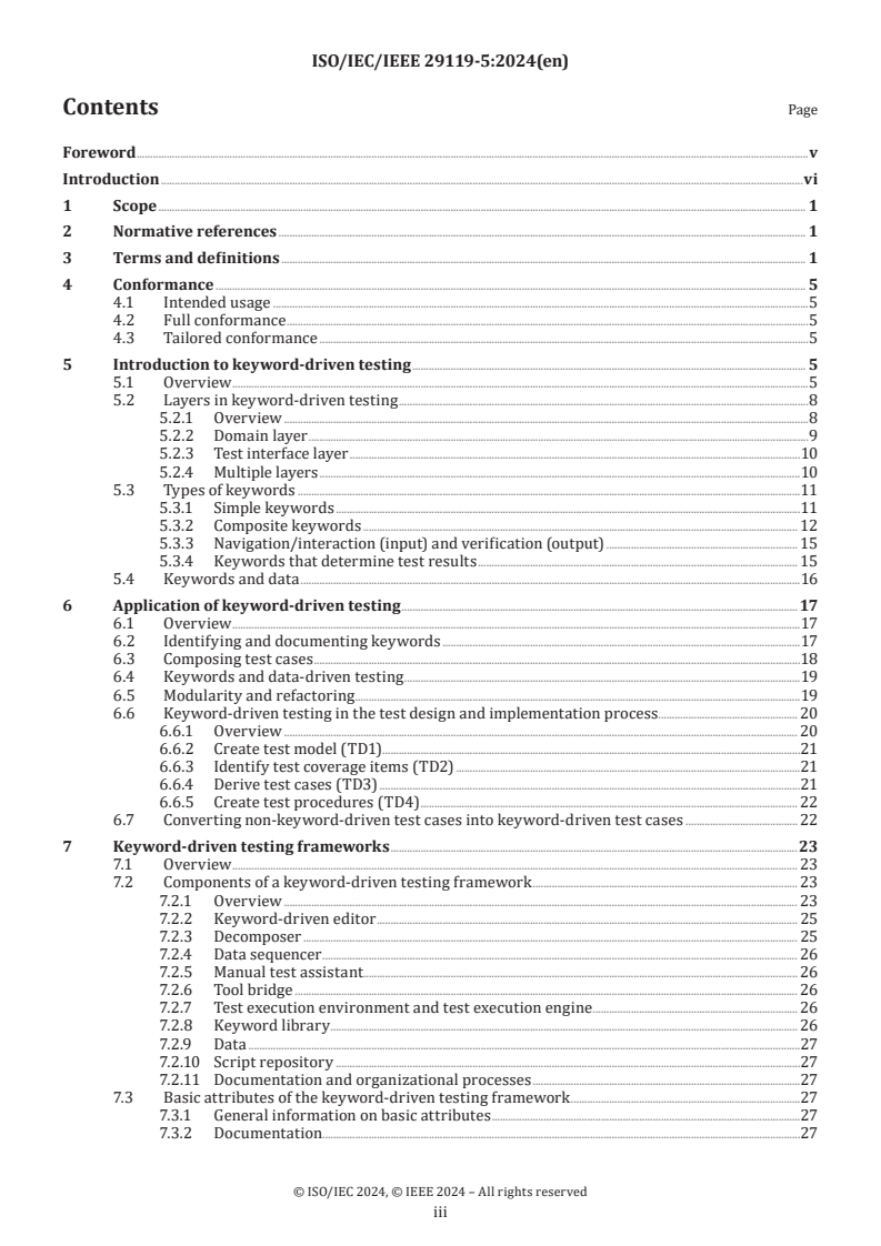 ISO/IEC/IEEE 29119-5:2024 - Software and systems engineering — Software testing — Part 5: Keyword-driven testing
Released:12/19/2024