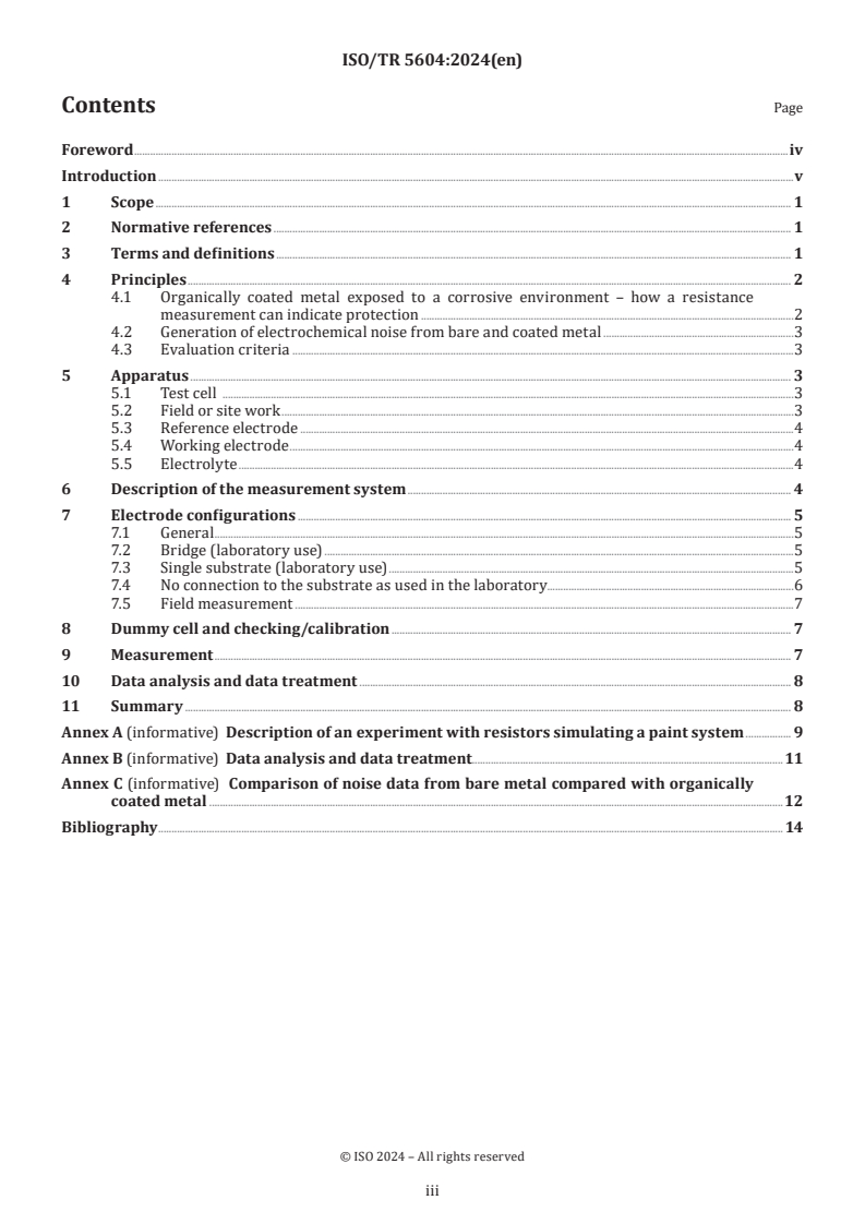 ISO/TR 5604:2024 - Electrochemical noise measurement for assessing the protection of metal afforded by organic coatings
Released:9. 02. 2024