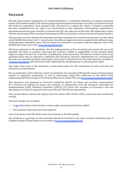 ISO 19403-5:2024 - Paints and varnishes — Wettability — Part 5: Determination of the polar and dispersive fractions of the surface tension of liquids from contact angles measurements on a solid with only a disperse contribution to its surface energy
Released:18. 10. 2024 - Page 4 preview