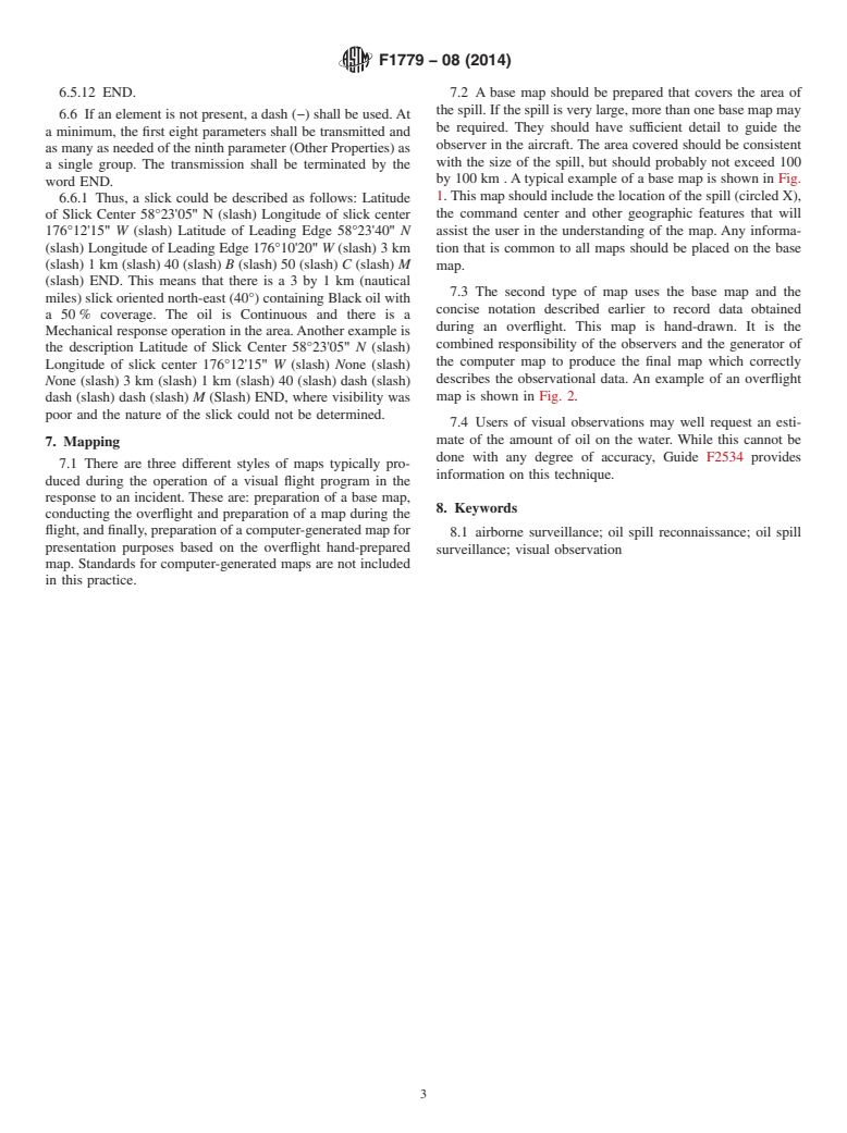 ASTM F1779-08(2014) - Standard Practice for  Reporting Visual Observations of Oil on Water