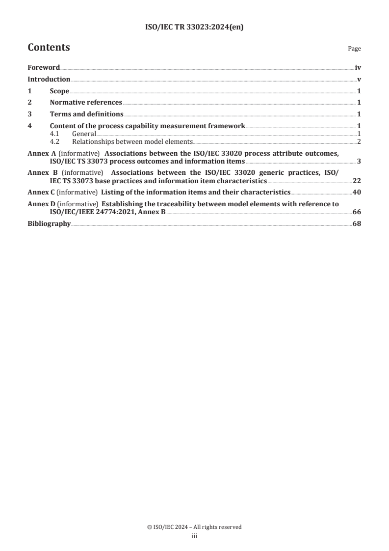 ISO/IEC TR 33023:2024 - Information technology — Process assessment — Application of ISO/IEC TS 33073 processes to the ISO/IEC 33020 process capability measurement scale
Released:1. 10. 2024