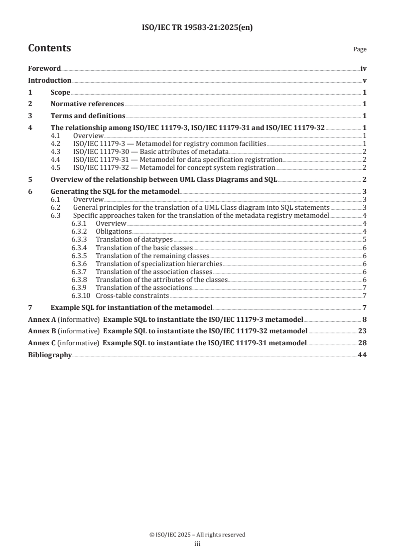 ISO/IEC TR 19583-21:2025 - Information technology — Concepts and usage of metadata — Part 21: 11179-3, -31, -32 Data model in SQL
Released:7. 03. 2025