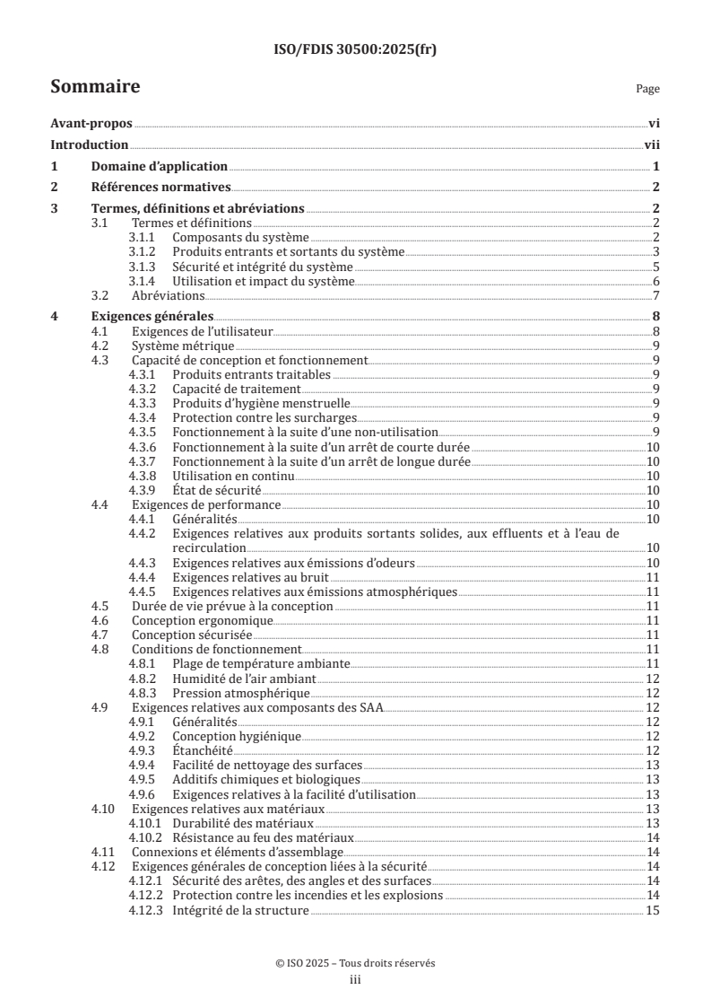 ISO/FDIS 30500 - Systèmes d’assainissement autonomes — Unités de traitement intégrées préfabriquées — Exigences générales de performance et de sécurité pour la conception et les essais
Released:12. 05. 2025