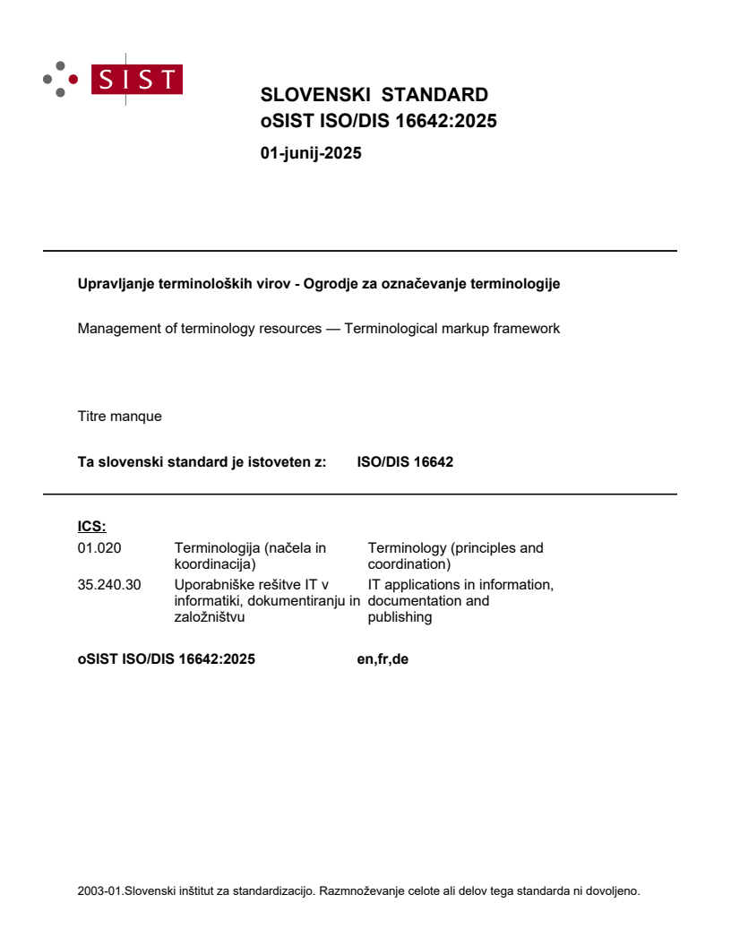 ISO/DIS 16642:2025