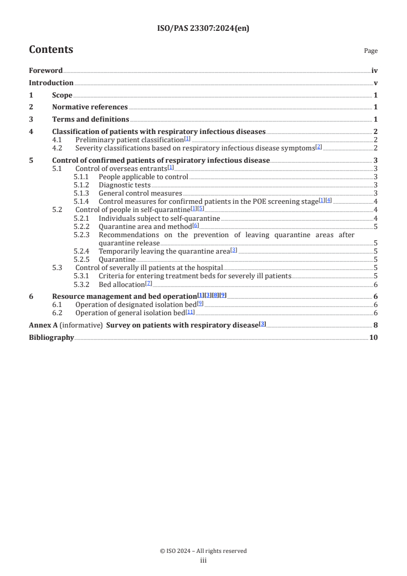 ISO/PAS 23307:2024 - Healthcare organization management — Pandemic response — Guidance for managing infected patients with respiratory infectious disease
Released:22. 08. 2024