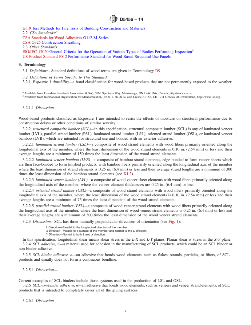 REDLINE ASTM D5456-14 - Standard Specification for  Evaluation of Structural Composite Lumber Products