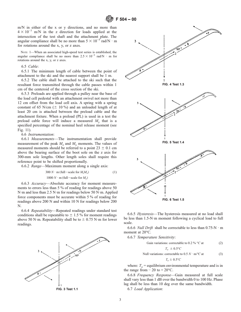 ASTM F504-00 - Standard Test Method for Measuring the Quasi-Static Release Moments of Alpine Ski Bindings