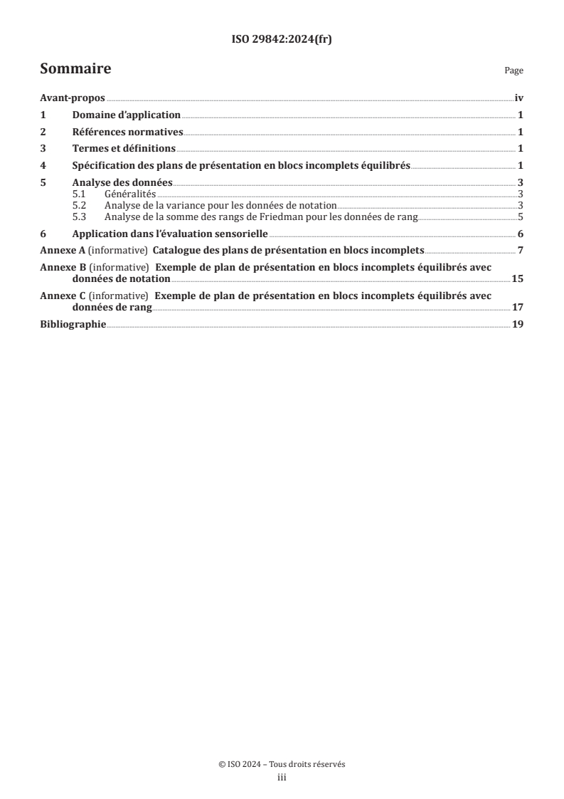 ISO 29842:2024 - Analyse sensorielle — Méthodologie — Plans de présentation en blocs incomplets équilibrés
Released:28. 06. 2024
