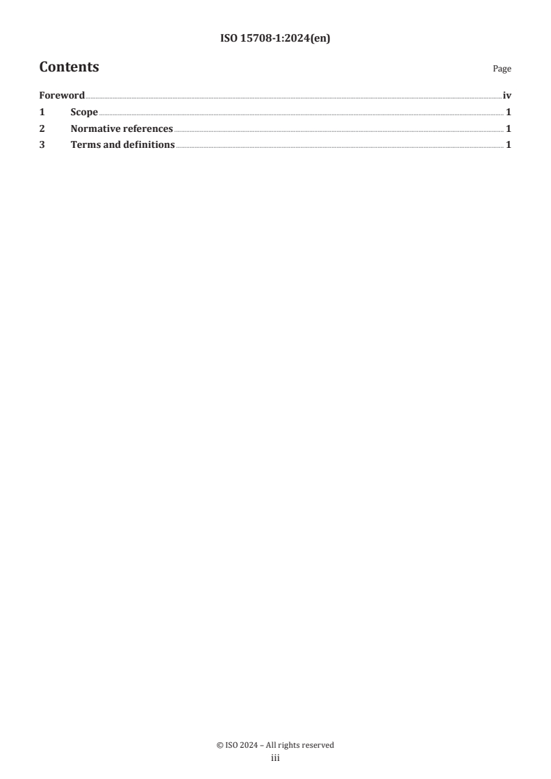 ISO 15708-1:2024 - Non-destructive testing — Radiation methods for computed tomography — Part 1: Vocabulary
Released:16. 10. 2024