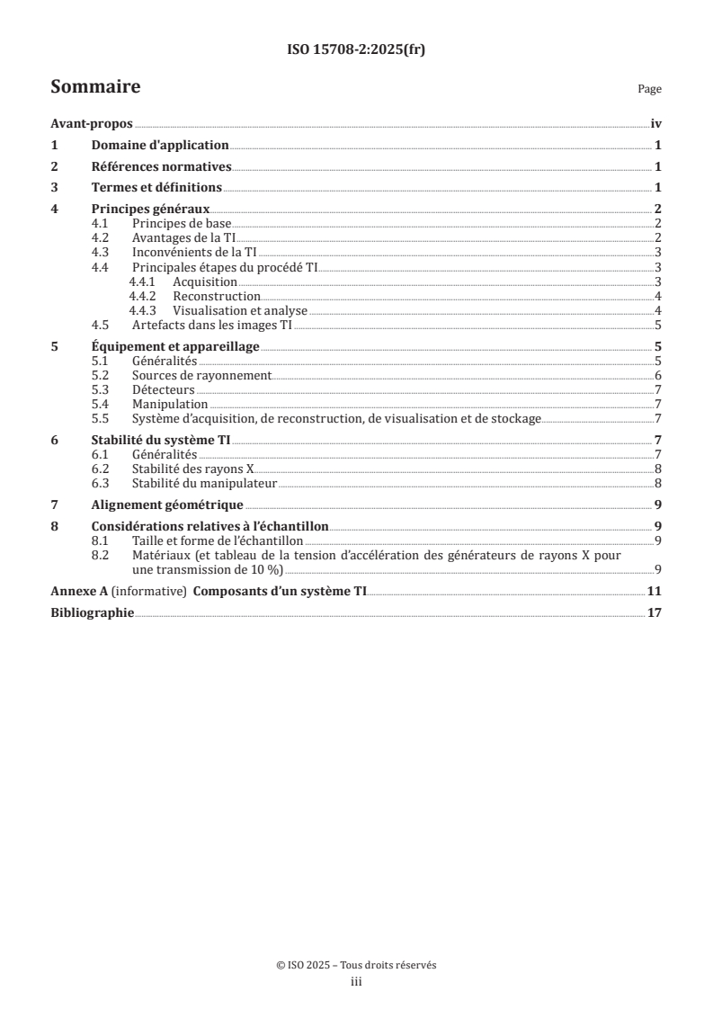 ISO 15708-2:2025 - Essais non destructifs — Méthodes par rayonnements pour la tomographie informatisée — Partie 2: Principes, équipements et échantillons
Released:14. 01. 2025