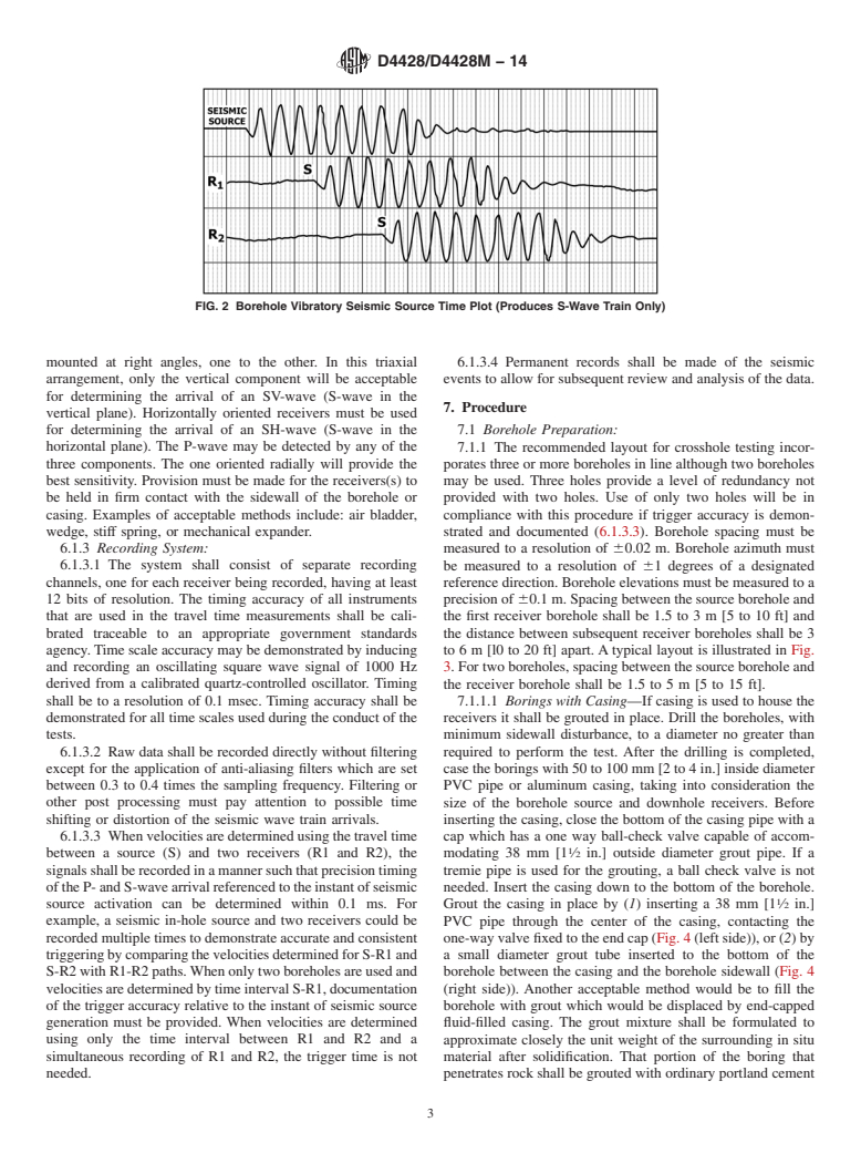 ASTM D4428/D4428M-14 - Standard Test Methods for  Crosshole Seismic Testing (Withdrawn 2023)