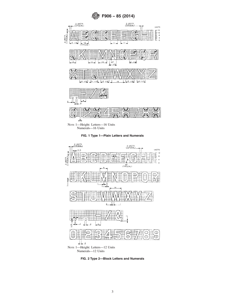 ASTM F906-85(2014) - Standard Specification for  Letters and Numerals for Ships