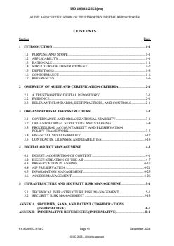 ISO 16363:2025 - Space data and information transfer systems — Audit and certification of trustworthy digital repositories
Released:5. 03. 2025 - Page 4 preview