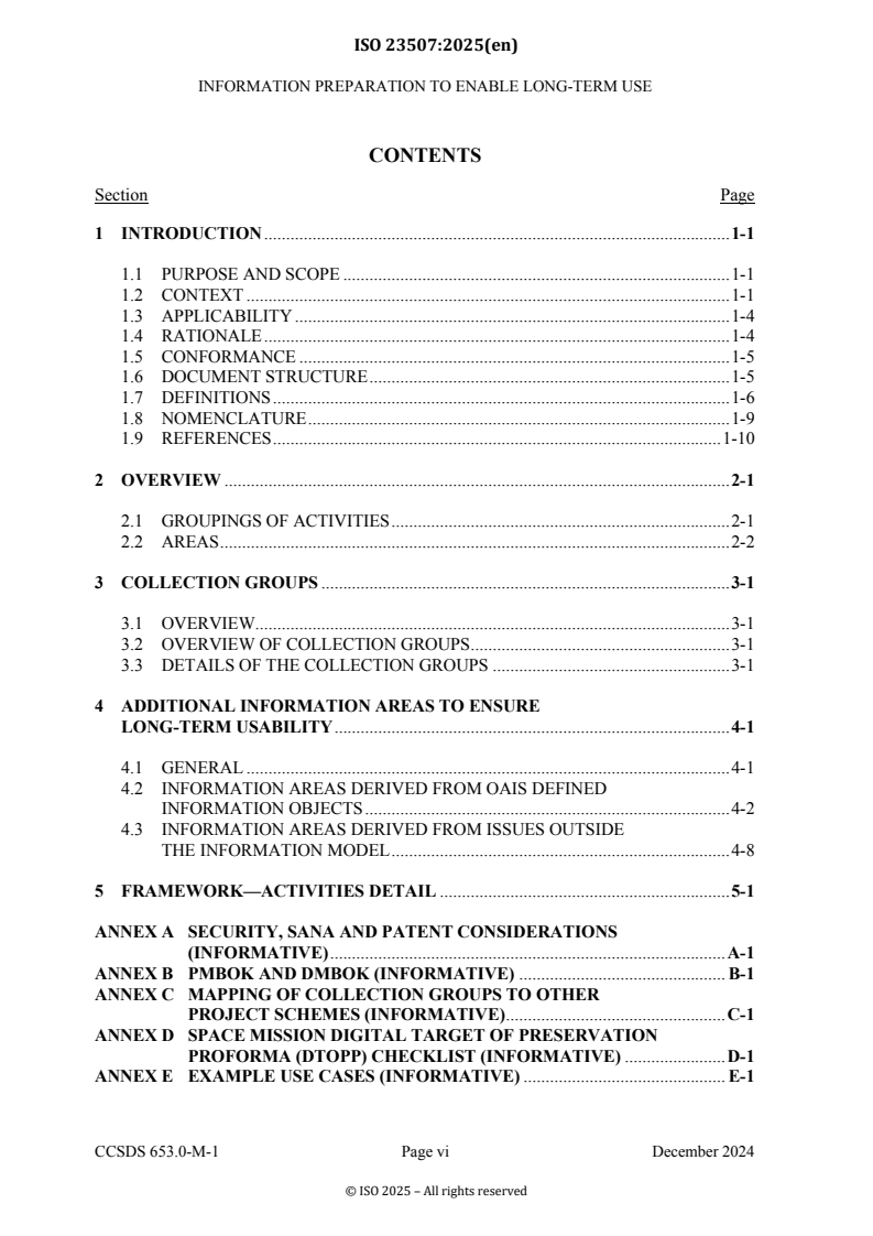 ISO 23507:2025 ISO 23507:2025 - Space data and information transfer systems — Information preparation to enable long term use
Released:5. 03. 2025 - Page 4 preview