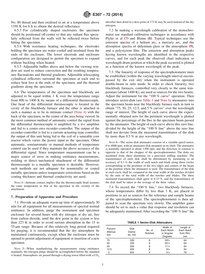 ASTM E307-72(2014) - Standard Test Method for  Normal Spectral Emittance at Elevated Temperatures