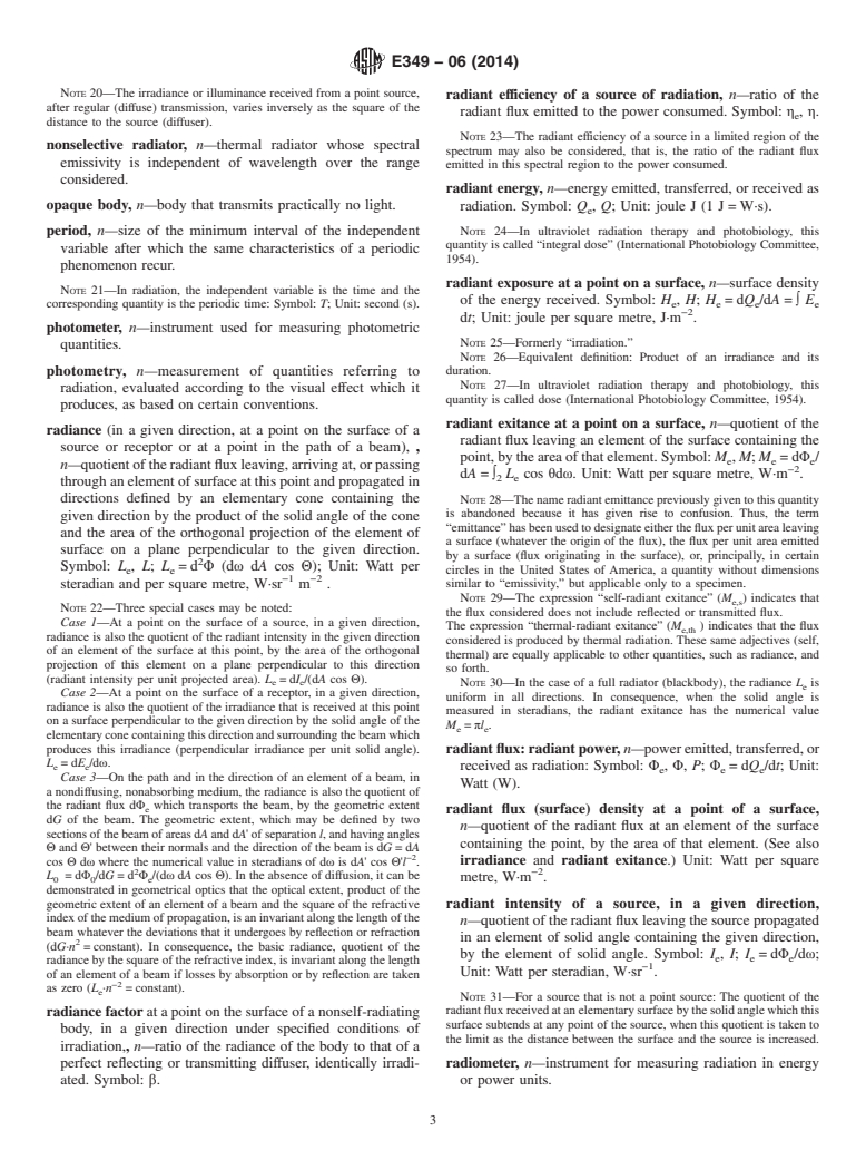 ASTM E349-06(2014) - Standard Terminology Relating to  Space Simulation