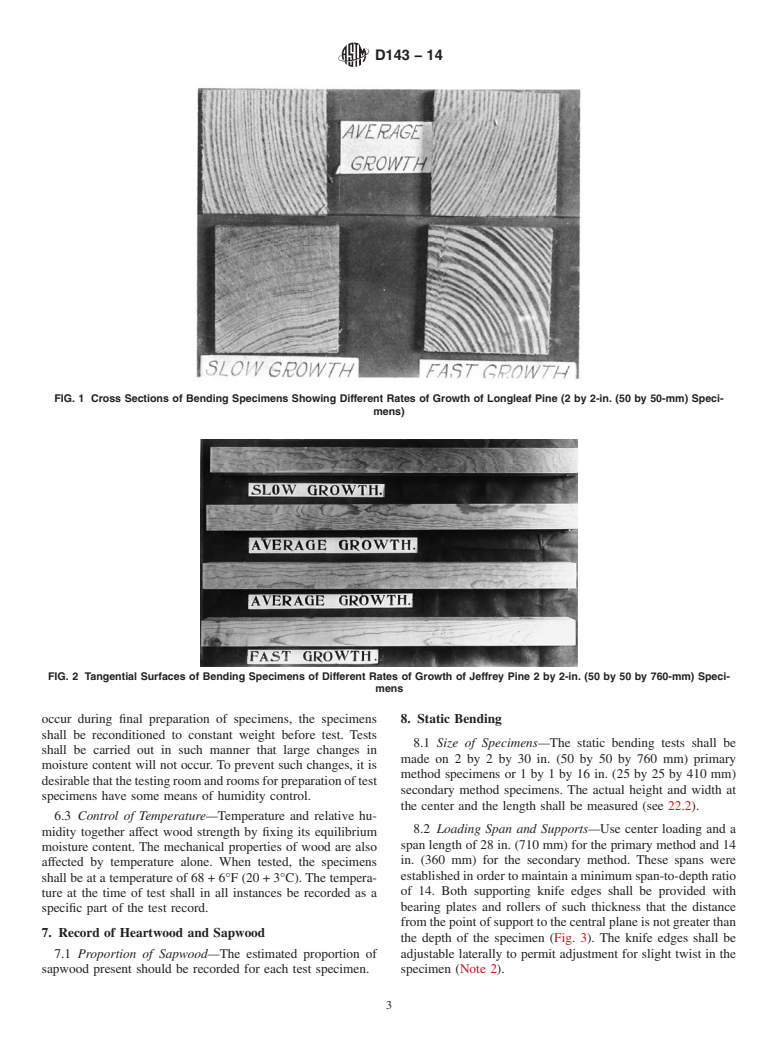 ASTM D143-14 - Standard Test Methods for  Small Clear Specimens of Timber