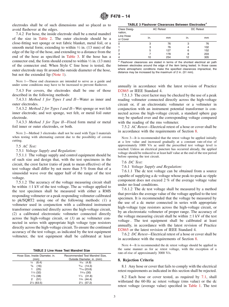 ASTM F478-14 - Standard Specification for  In-Service Care of Insulating Line Hose and Covers