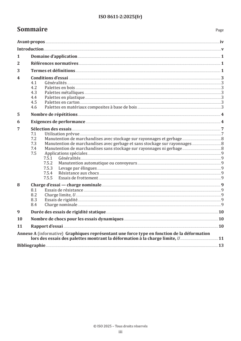 ISO 8611-2:2025 - Palettes pour la manutention — Palettes plates — Partie 2: Exigences de performance et sélection des essais
Released:20. 02. 2025