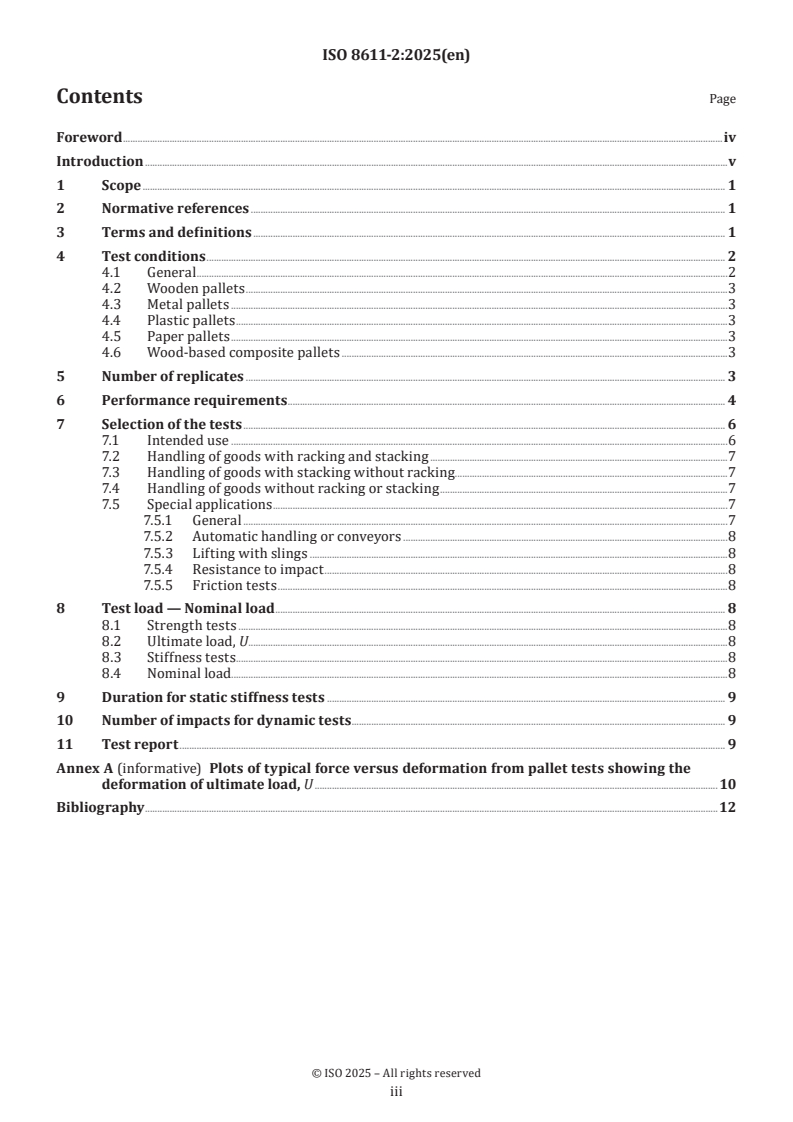 ISO 8611-2:2025 - Pallets for materials handling — Flat pallets — Part 2: Performance requirements and selection of tests
Released:20. 02. 2025