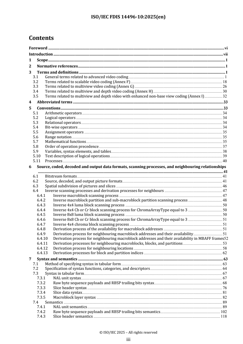 ISO/IEC FDIS 14496-10 - Information technology — Coding of audio-visual objects — Part 10: Advanced video coding
Released:10. 03. 2025