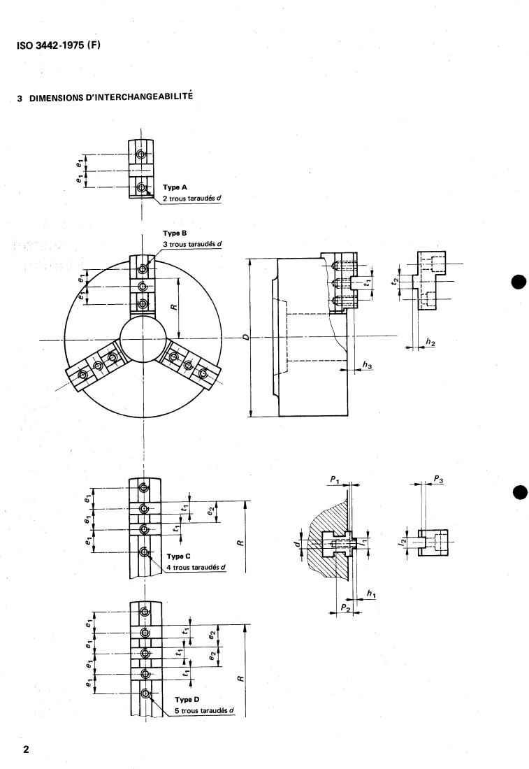 ISO 3442:1975 ISO 3442:1975 - Self-centring chucks for machine tools with two-piece jaws (tongue and groove type) — Sizes for interchangeability and acceptance test specifications
Released:11/1/1975 - Page 4 preview