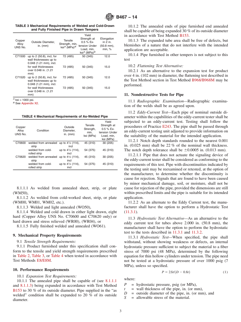 ASTM B467-14 - Standard Specification For Welded Copper-Nickel Pipe