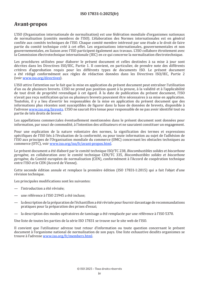 ISO 17831-1:2025 ISO 17831-1:2025 - Biocombustibles solides — Détermination de la résistance mécanique des granulés et des briquettes — Partie 1: Granulés
Released:21. 03. 2025 - Page 4 preview