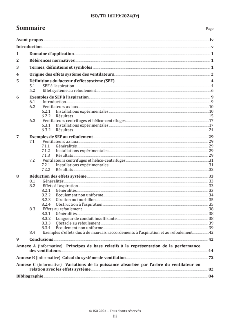 ISO/TR 16219:2024 - Ventilateurs — Effet système et facteurs d’effet système
Released:15. 08. 2024