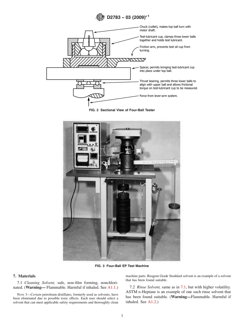 ASTM D2783-03(2009)e1 - Standard Test Method for  Measurement of Extreme-Pressure Properties of Lubricating Fluids   &#40;Four-Ball Method&#41;