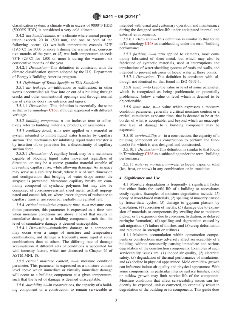 ASTM E241-09(2014)e1 - Standard Guide for Limiting Water-Induced Damage to Buildings