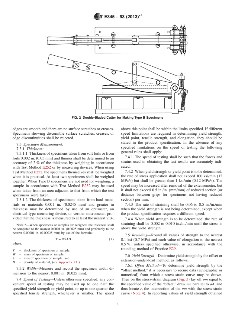 ASTM E345-93(2013)e1 - Standard Test Methods of Tension Testing of Metallic Foil