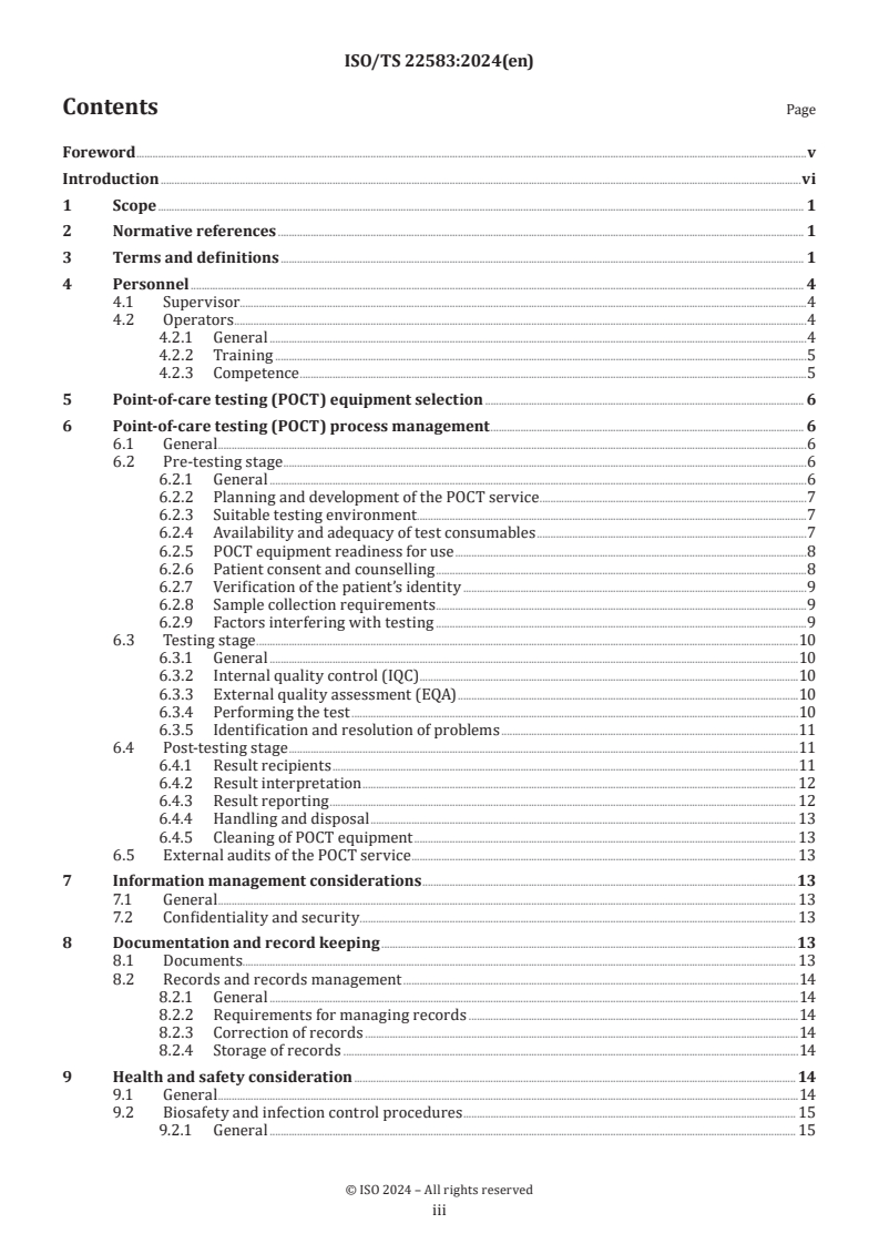 ISO/TS 22583:2024 - Requirements and recommendations for supervisors and operators of point-of-care testing (POCT) equipment
Released:26. 09. 2024