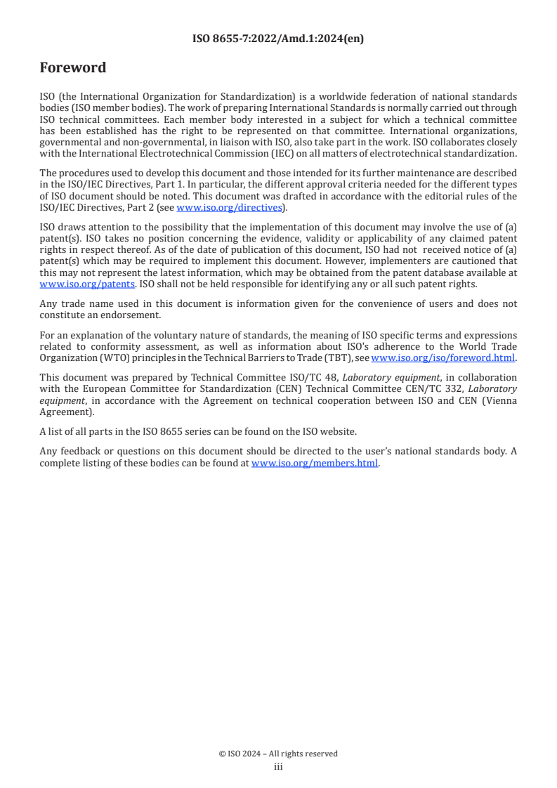 ISO 8655-7:2022/Amd 1:2024 - Piston-operated volumetric apparatus — Part 7: Alternative measurement procedures for the determination of volume — Amendment 1
Released:12/12/2024