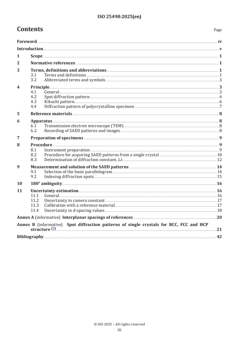 ISO 25498:2025 - Microbeam analysis — Analytical electron microscopy — Selected area electron diffraction analysis using a transmission electron microscope
Released:15. 05. 2025