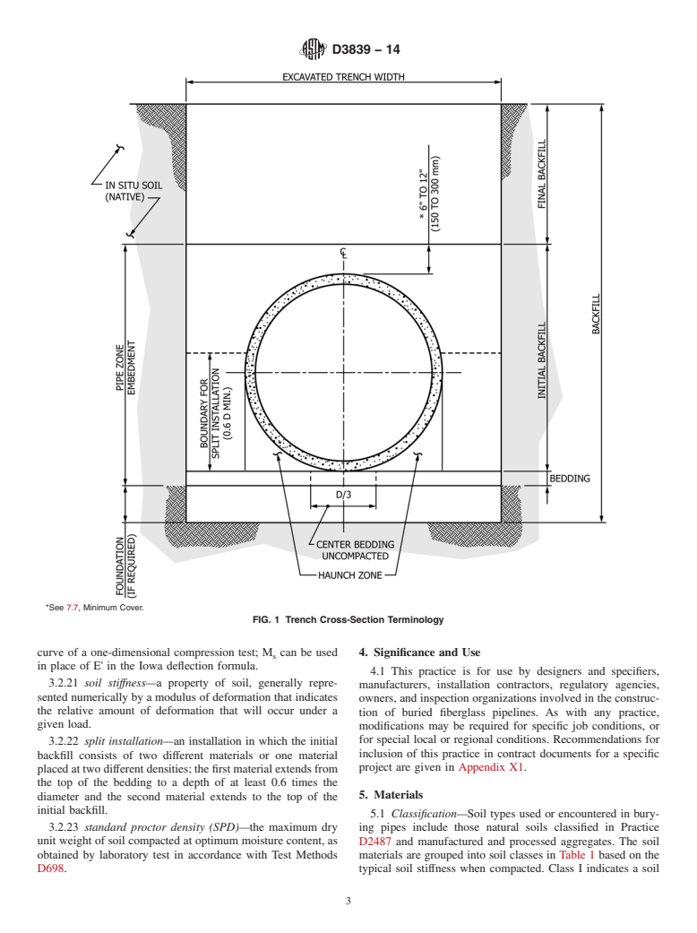 ASTM D3839-14 - Standard Guide for  Underground Installation of &ldquo;Fiberglass&rdquo; &#40;Glass-Fiber  Reinforced Thermosetting-Resin&#41; Pipe