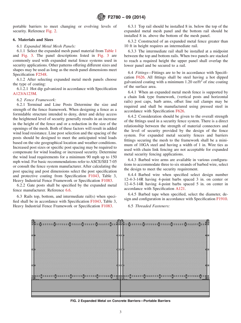 ASTM F2780-09(2014) - Standard Guide for  Design and Construction of Expanded Metal Security Fences and   Barriers