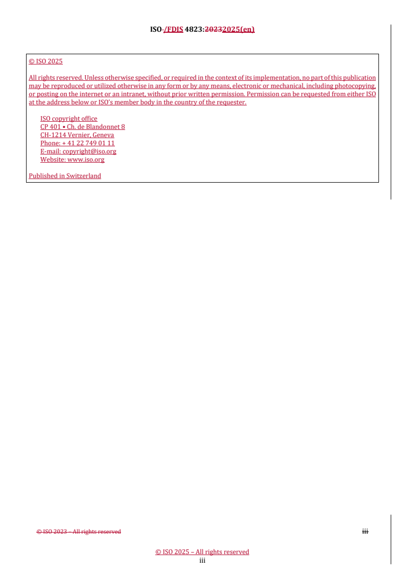 ISO/FDIS 4823 REDLINE ISO/FDIS 4823 - Dentistry — Elastomeric impression and bite registration materials
Released:11. 03. 2025